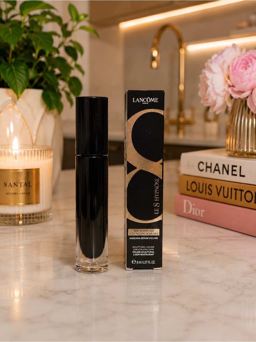 LANCÔME LE 8 HYPNÔSE Serum Infused Volumizing Mascara 01 Noir Sculptural NEW